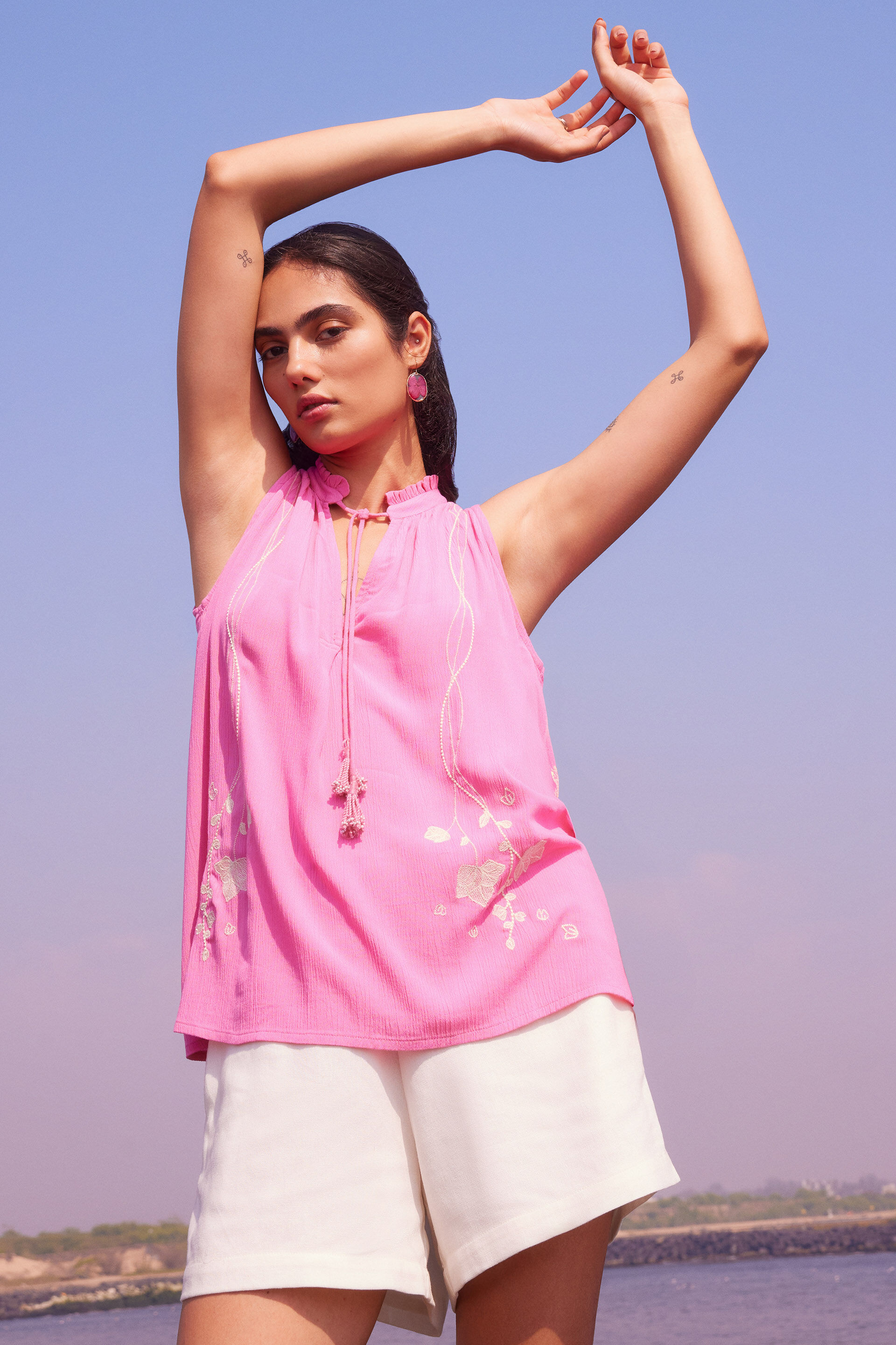 Bougainvillea Top, Pink, image 2